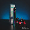 Jednorázová Elektronická Cigareta HQD Super Pro Vape Vapes Ecigareta Potahy 600 potahů Nikotin Fresh Berries Čerstvé Ovoce