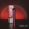 Jednorázová Elektronická Cigareta HQD Super Pro Vape Vapes Ecigareta Potahy 600 potahů Nikotin Rainbow Duha